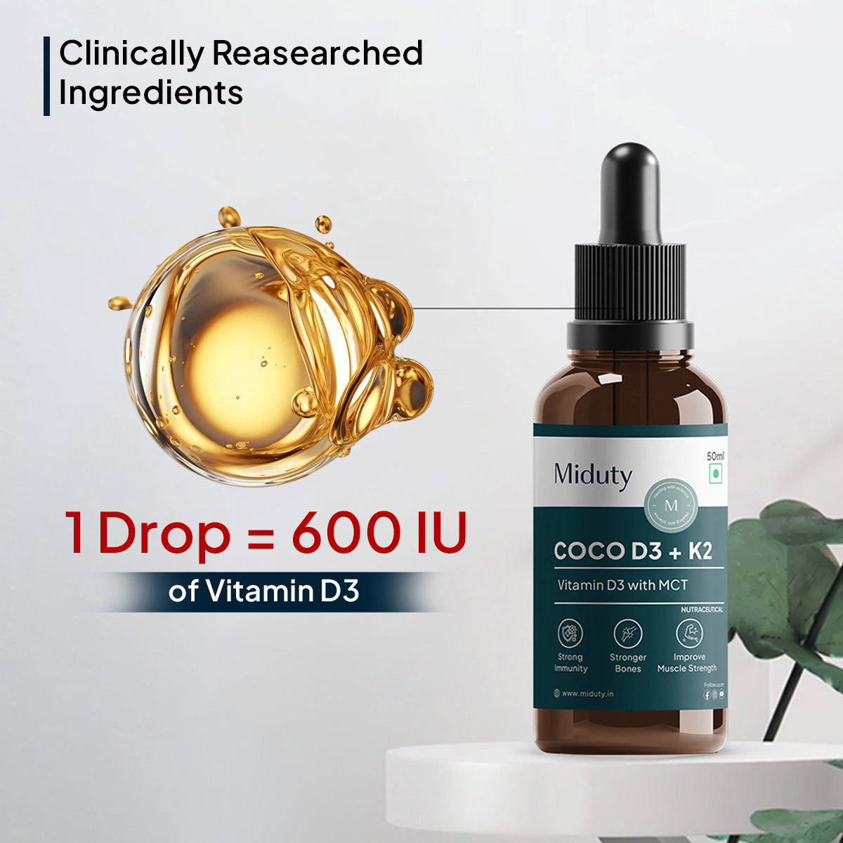 Miduty by Palak Notes Coco D3 in MCT Oil - Distacart