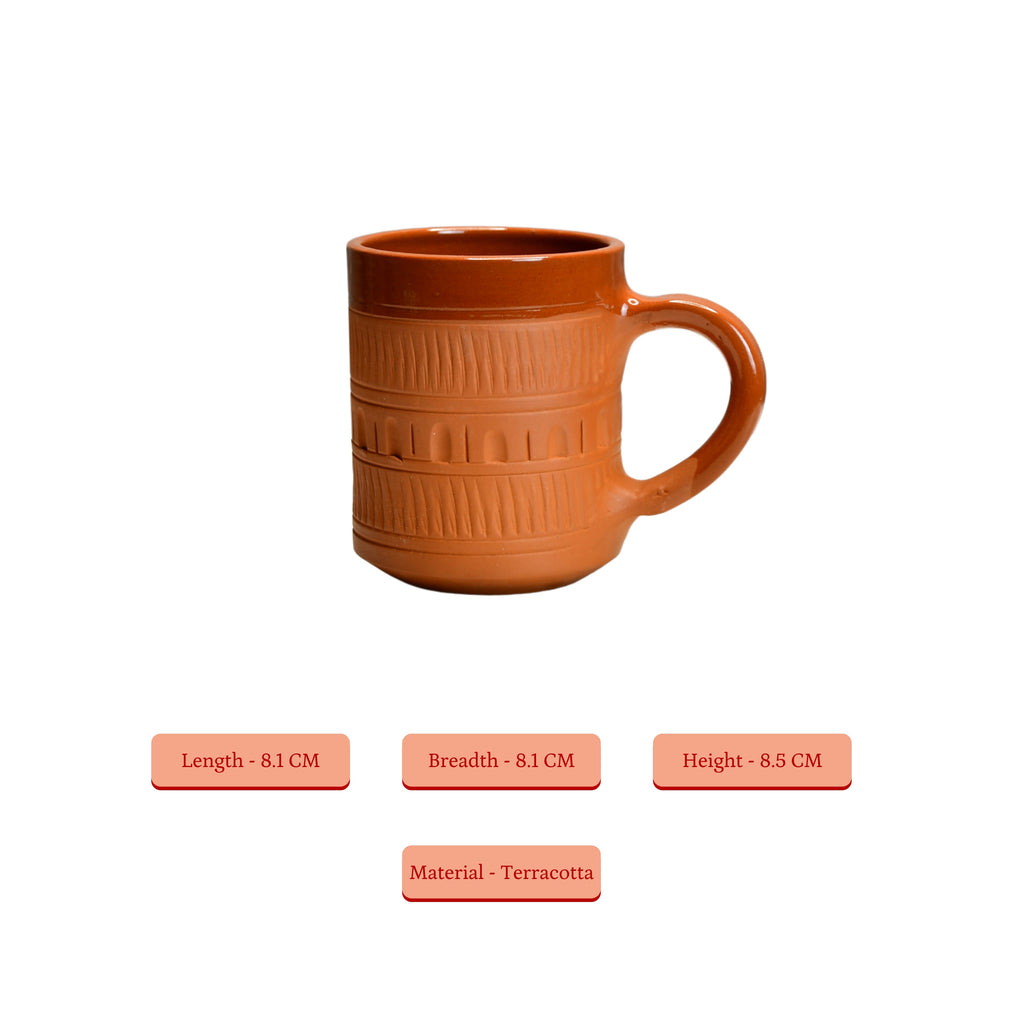 Sowpeace Traditional Terracotta Coffee mugs - Distacart