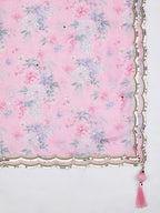 House of Panchhi Navy Blue Georgette Sequins, Mirror And Thread Embroidery Lehenga Choli & Dupatta