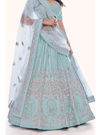 Myra Firozi Soft Net Embroidered Designer Lehenga Choli