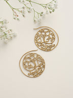 trueBrowns Brass Circular Swirl Earrings - Distacart