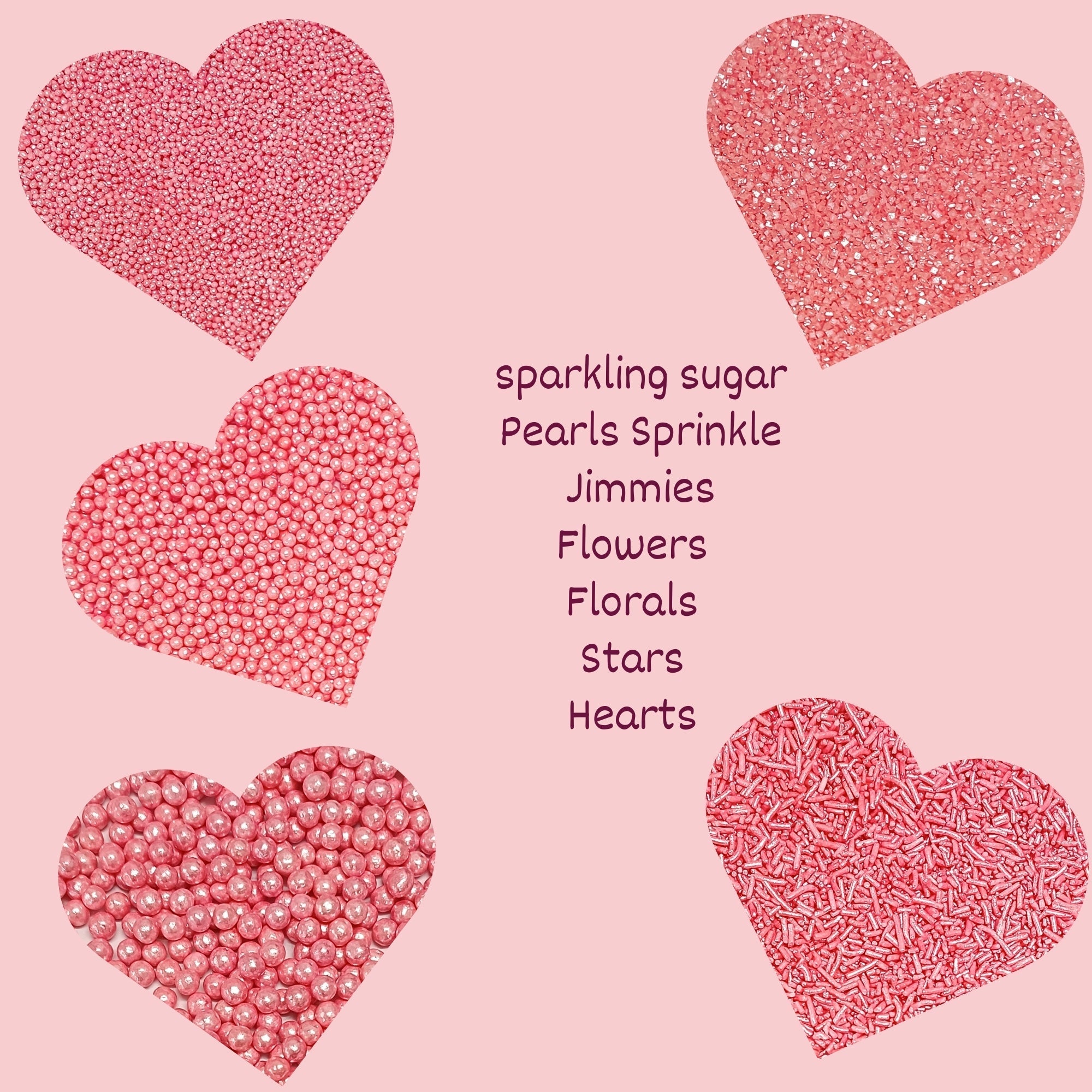 confect sprinkles for cakes cupcakes decoration usp 27baby pink