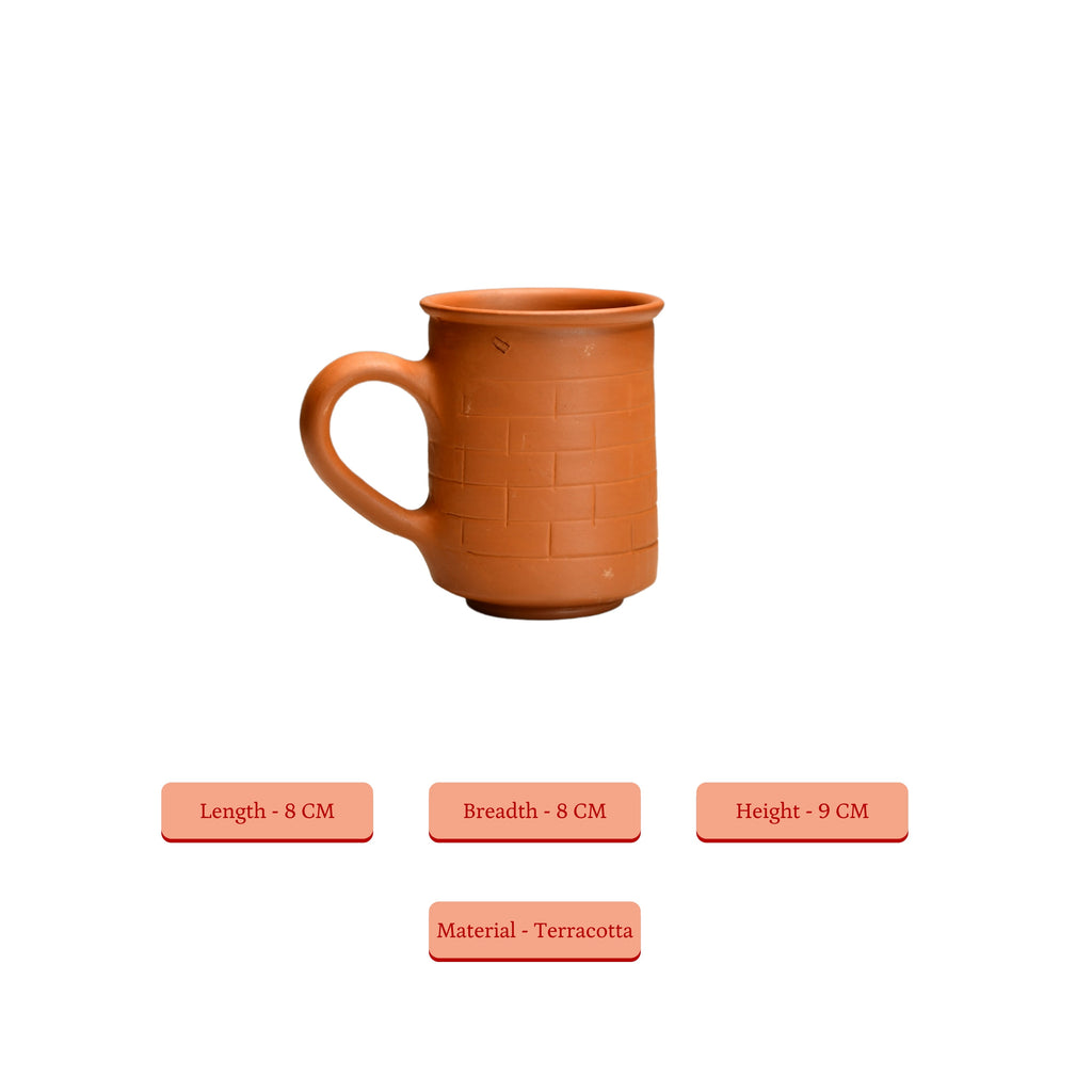 Sowpeace Premium Unglazed Terracotta imprinted Drink Mugs - Distacart