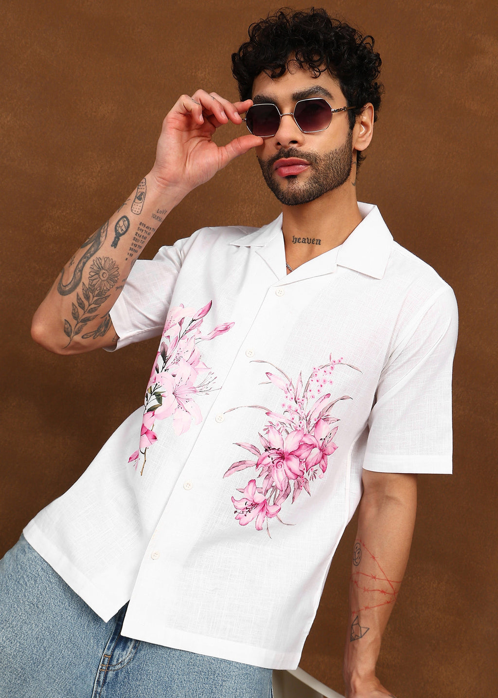 Fabmade Blush Bloom Resort Shirt