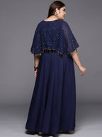 Ahalyaa Plus Size Round neck Maxi Ethnic Dress - Distacart