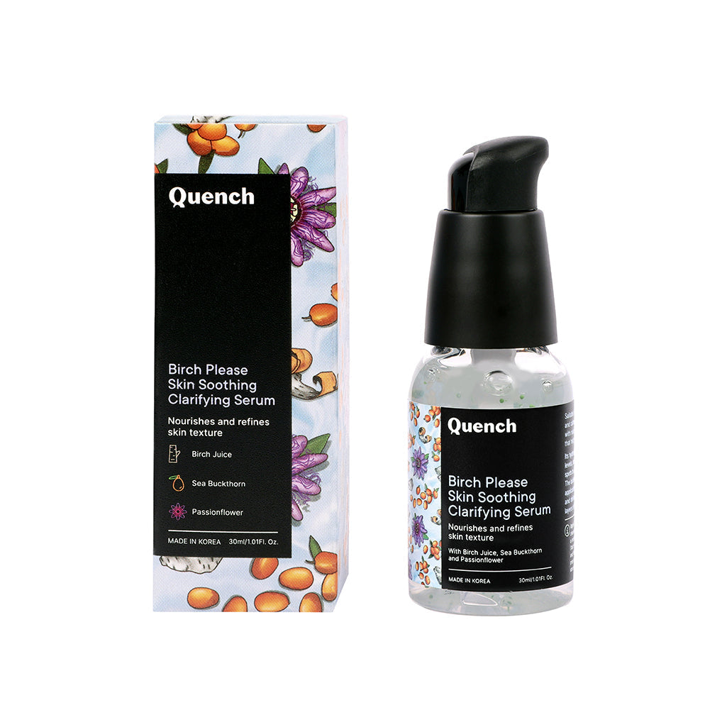 Quench Botanics Birch Please Skin Soothing Clarifying Serum, Smooth & Hydrated Skin - Korean Skincare