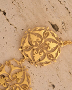 trueBrowns Gold-Polished Leaf Choker