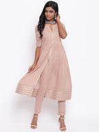 trueBrowns Pure Cotton Gota Slit Kurta Set | Relove - Distacart