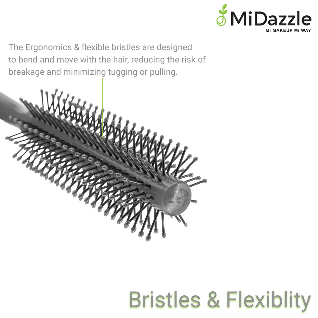MiDazzle Hair Brush (Grey) MIHB0034 - Distacart