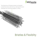 MiDazzle Hair Brush (Grey) MIHB0034 - Distacart