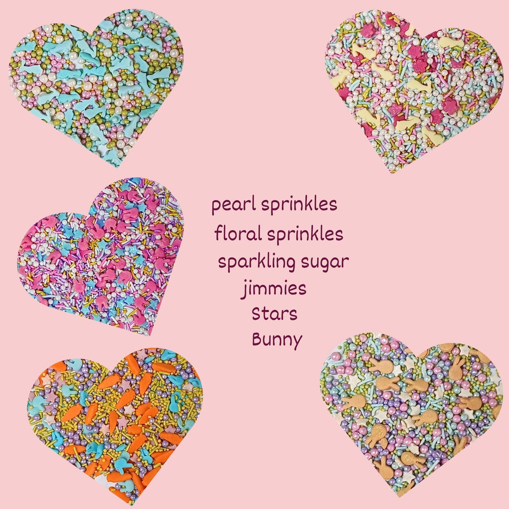confect easter sprinkles edible edible sprinkles mix for baking cake pack of 5 100gms
