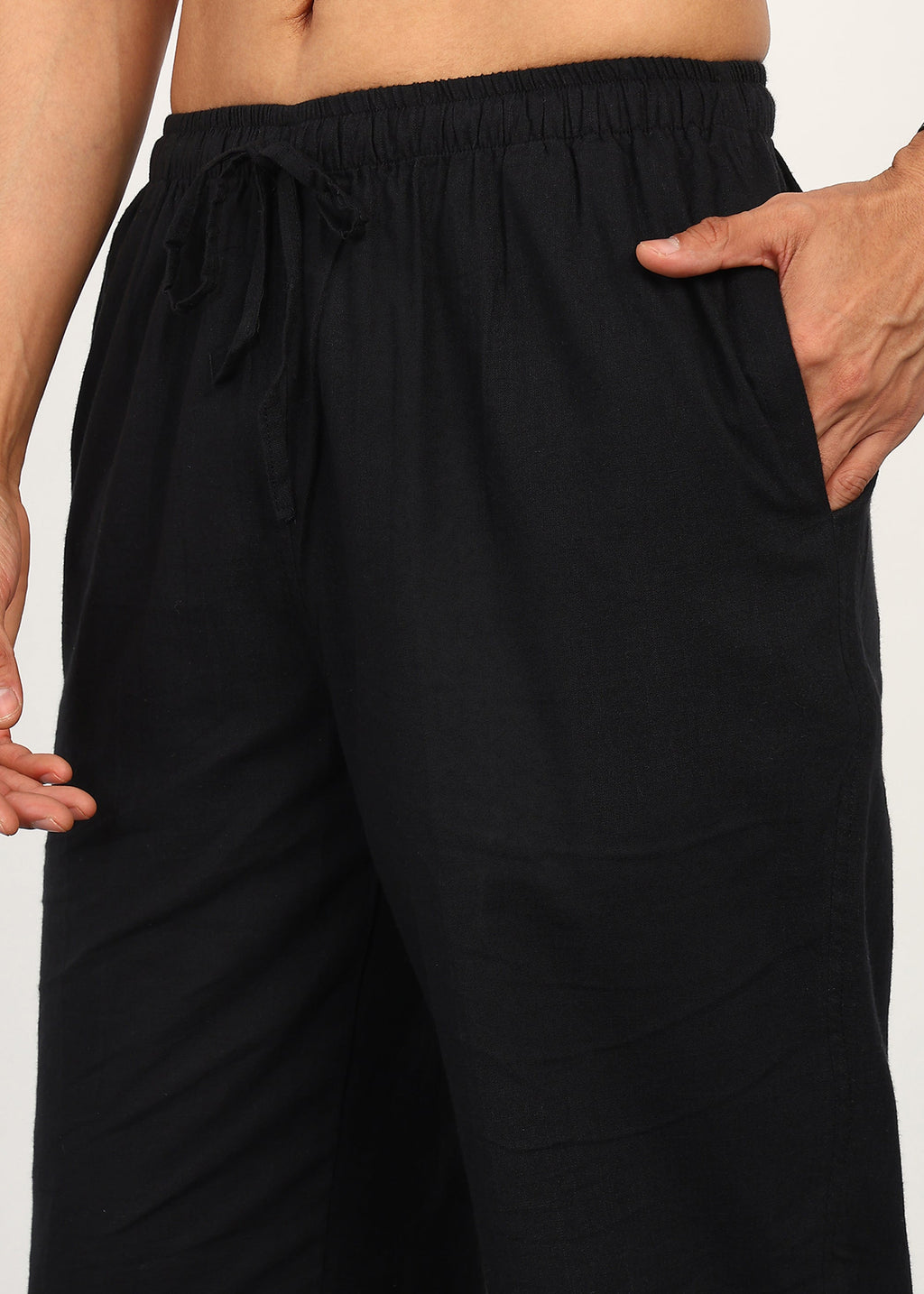 Fabmade Noir Linen Trousers