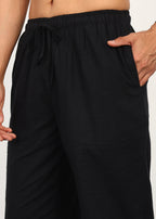 Fabmade Noir Linen Trousers