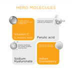 SKINQ 15% Vitamin C Glow Serum with L Ascorbic & Ferulic Acid