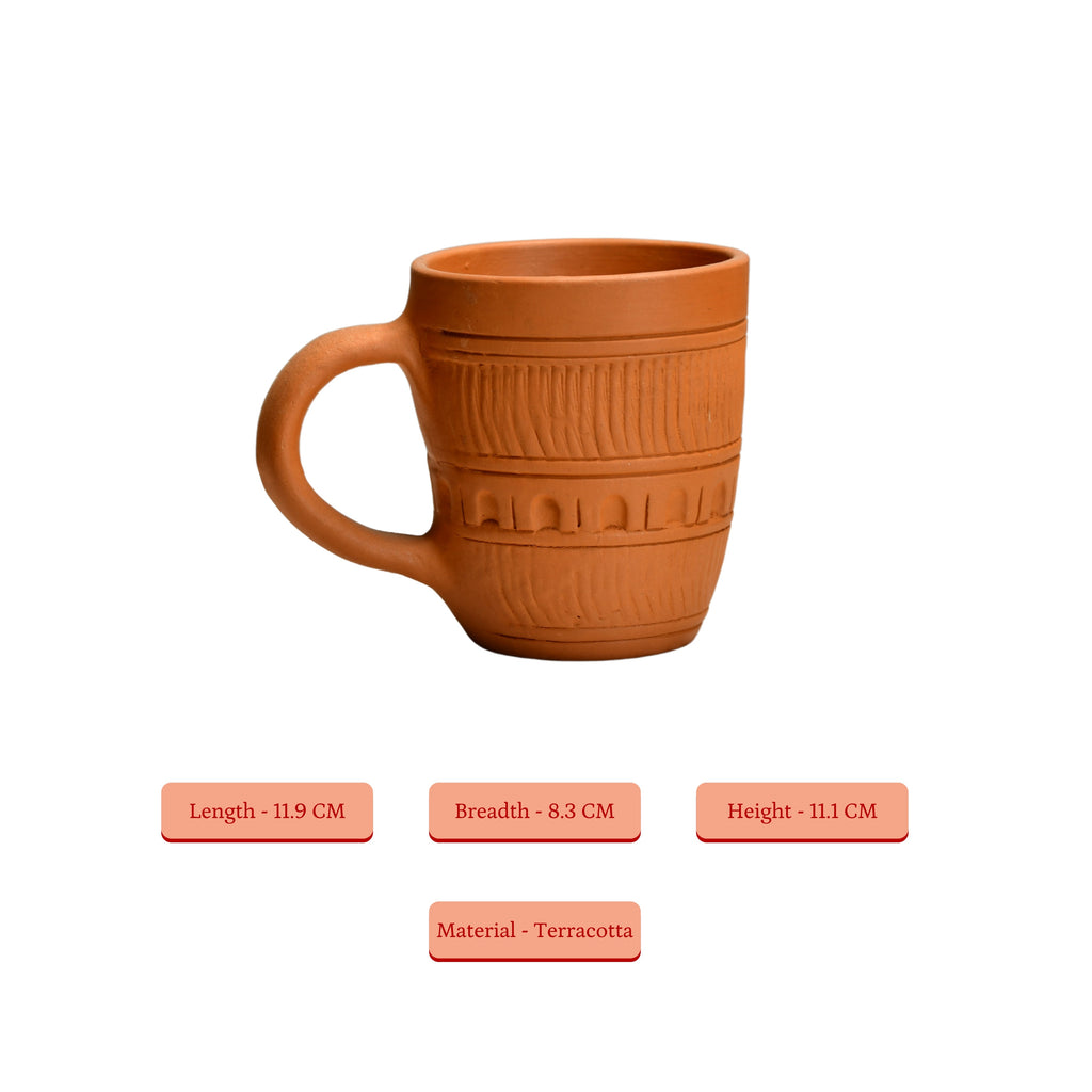 Sowpeace Premium Unglazed Terracotta Drink Mugs - Distacart