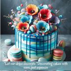 poppy blue drips110 gms