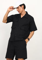 Fabmade Black Utility Co-Ord Set For Men
