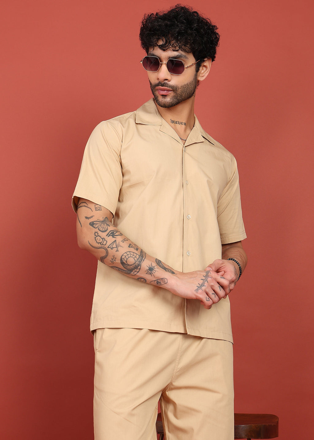 Fabmade Desert Sand Classic Co-Ord Set