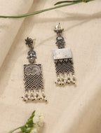 trueBrowns Silver Peacock Earrings - Distacart