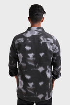 Xkind Light Blue Printed Denim Shacket