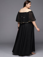 Ahalyaa Plus Size Off-Shoulder Maxi Ethnic Dress - Distacart