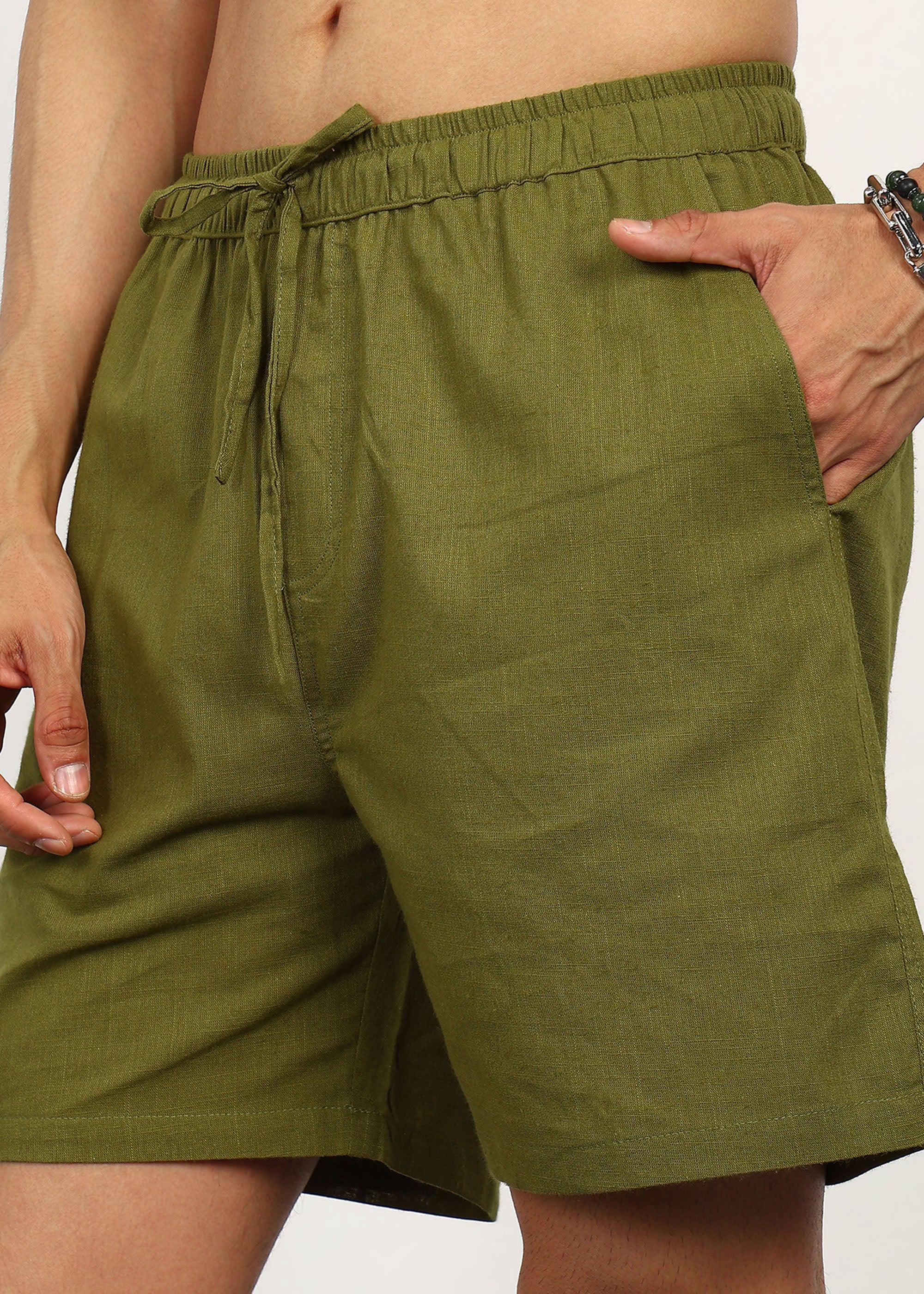 Fabmade Olive Ease Shorts