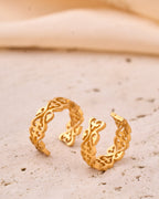 trueBrowns Gold-Polished Hoop Earrings - Distacart