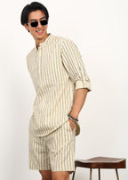 Fabmade Sandline Stripe Linen Co-Ord Set