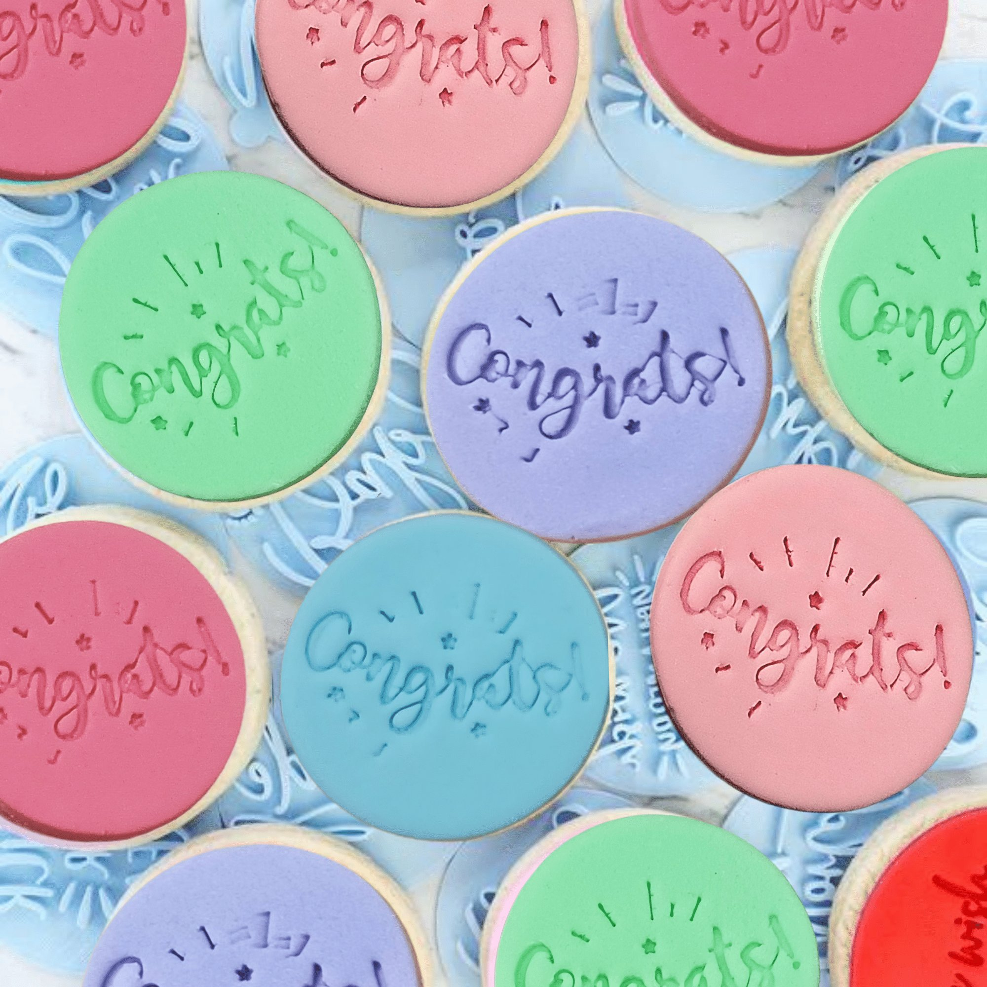 celebration stencils toppers cutters congrats