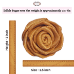 confect edible rose cake toppers edible toppers roses for cake decorations 12 roses copper roses