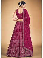 Myra Pink Georgette Real Georgette Lehenga Choli