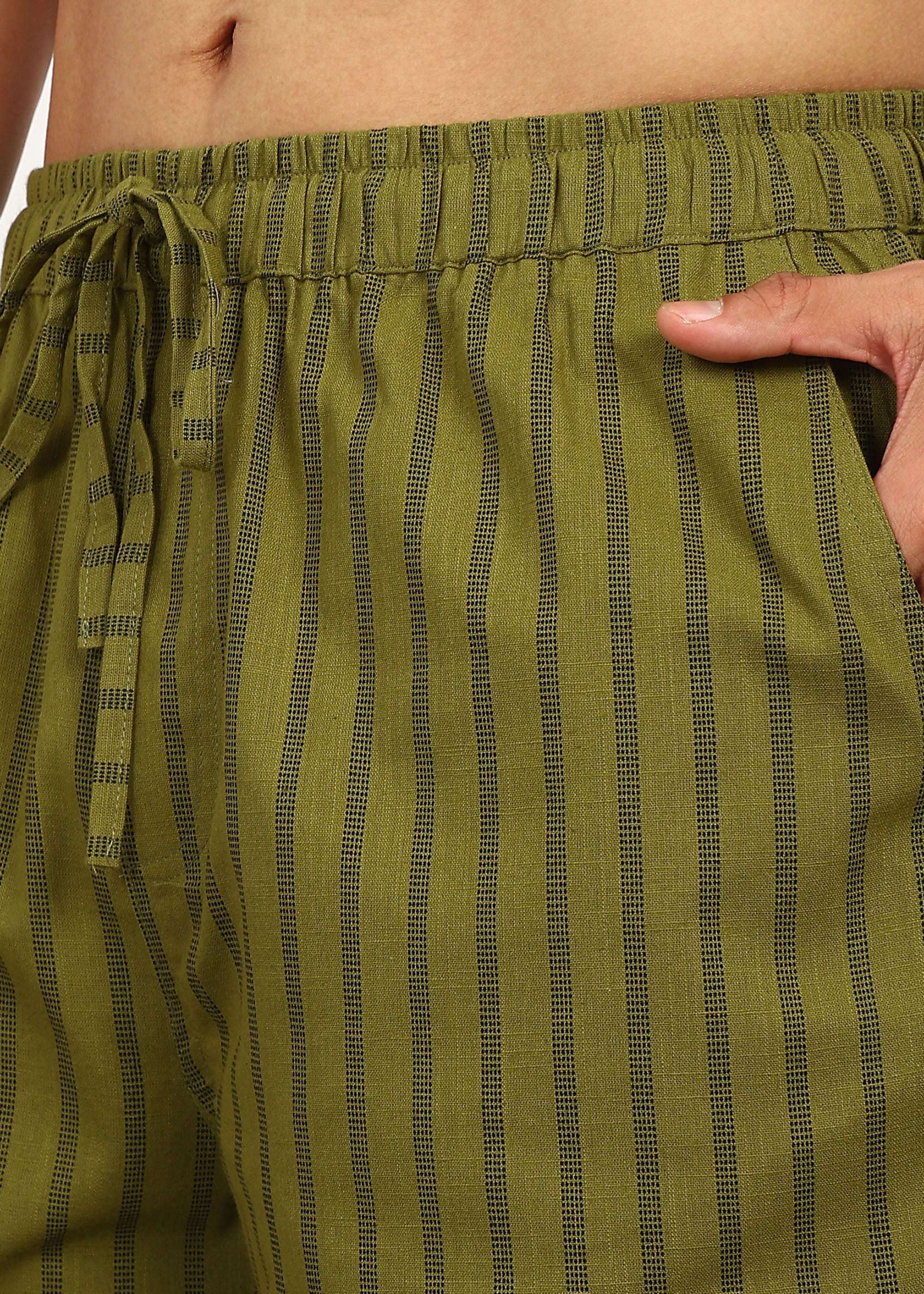 Fabmade Olive Rhythm Shorts