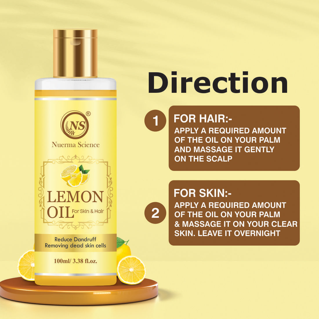 Nuerma Science Lemon Oil For Skin & Hair