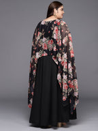 Ahalyaa Plus Size Boat Neck Maxi Ethnic Dress - Distacart