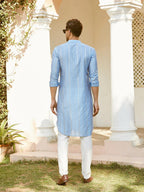 Fabmade Elegance In Every Thread Must Have The Sequins Embroidered Chanderi Silk Kurta