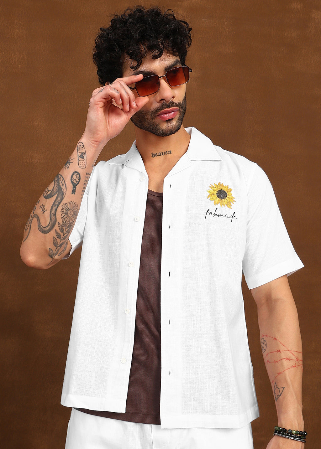 Fabmade Sunbloom Ivory Shirt