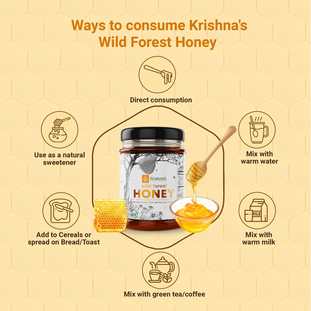 Krishna'S Herbal & Ayurveda Pure Wild Forest Honey - Distacart