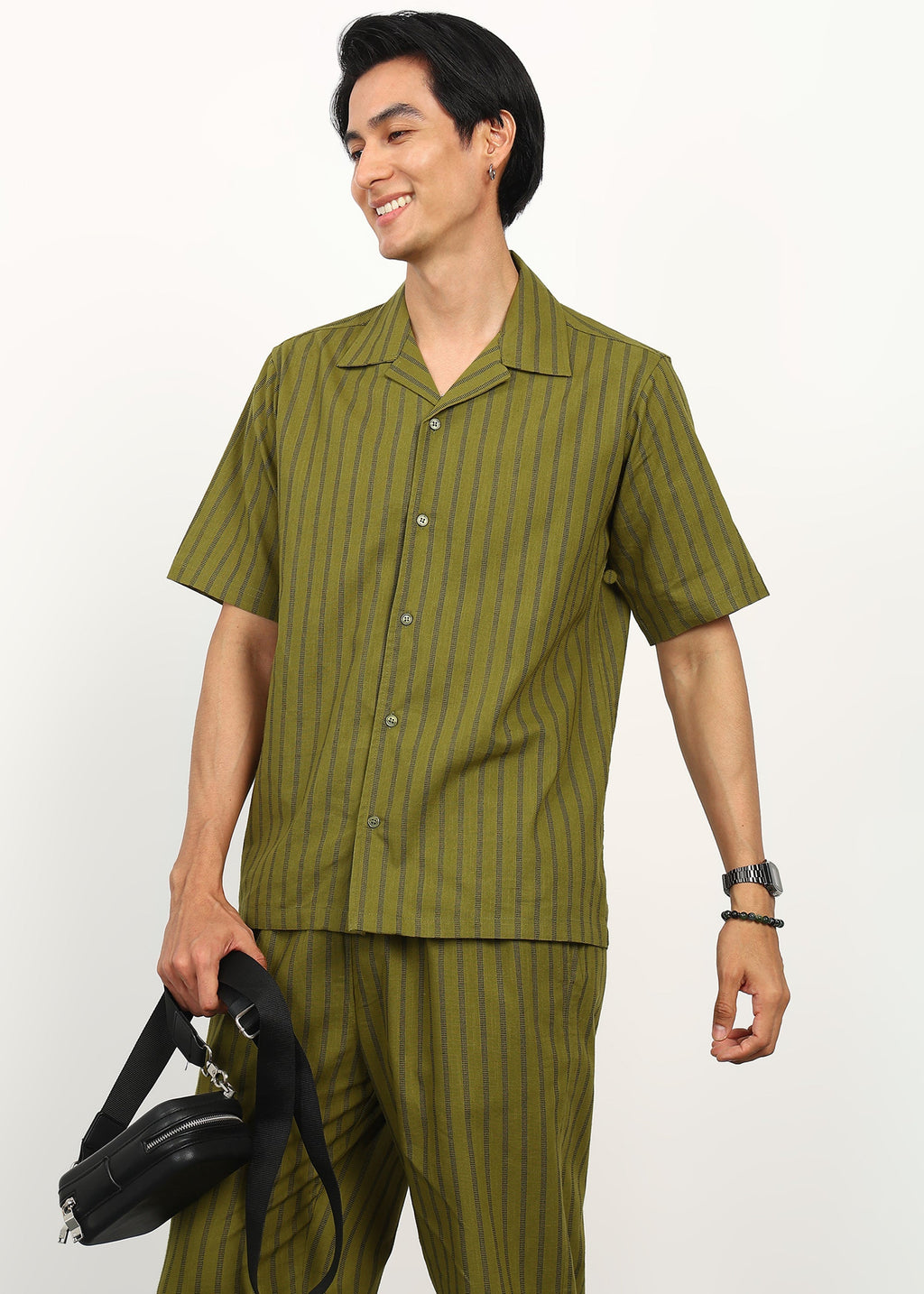 Fabmade Olive Rhythm Co-Ord Set