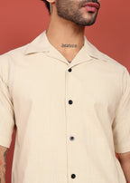 Fabmade Ivory Bloom Back-Print Shirt