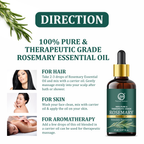 Nuerma Science Rosemary Essential Oil | For Natural Skin Glow & Hair Growth