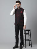 Even Apparels Men's Brown Nehru Jacket With Welt Pockets