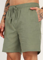 Fabmade Grove Ease Linen Shorts