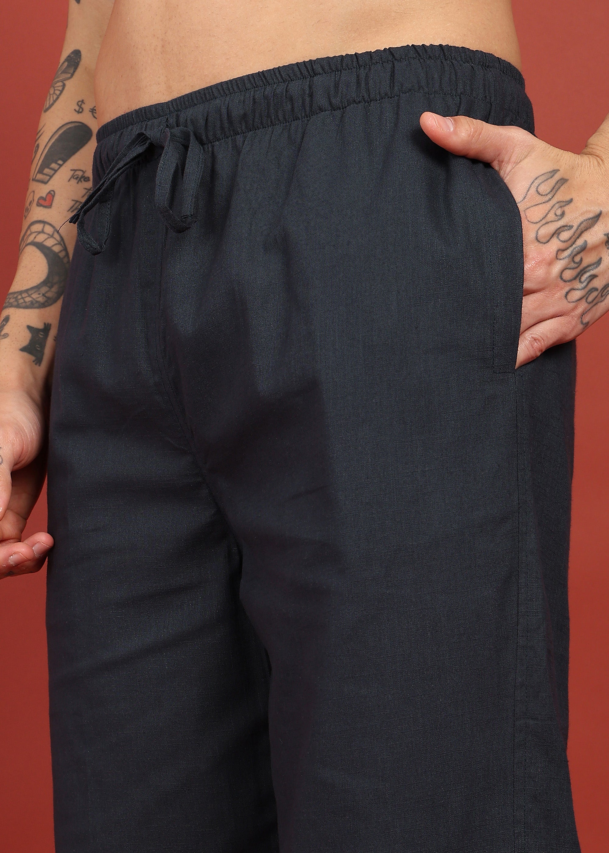 Fabmade Midnight Ease Relaxed-Fit Trousers