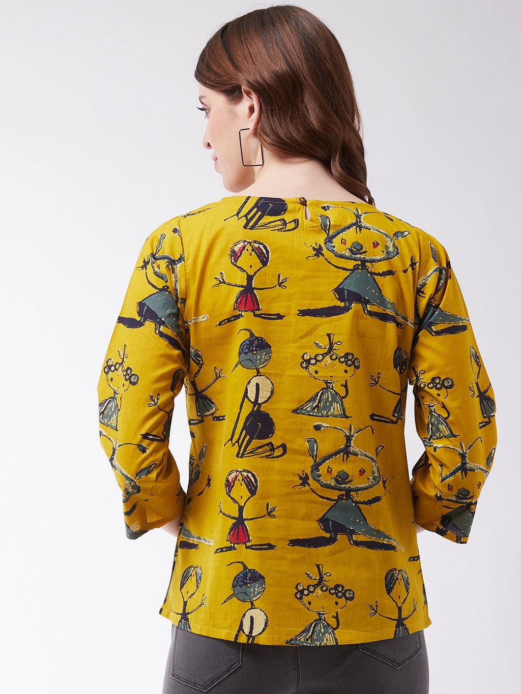 InWeave Women's Quirky Top With Sleevs