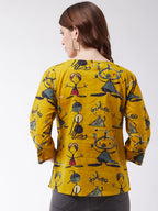 InWeave Women's Quirky Top With Sleevs