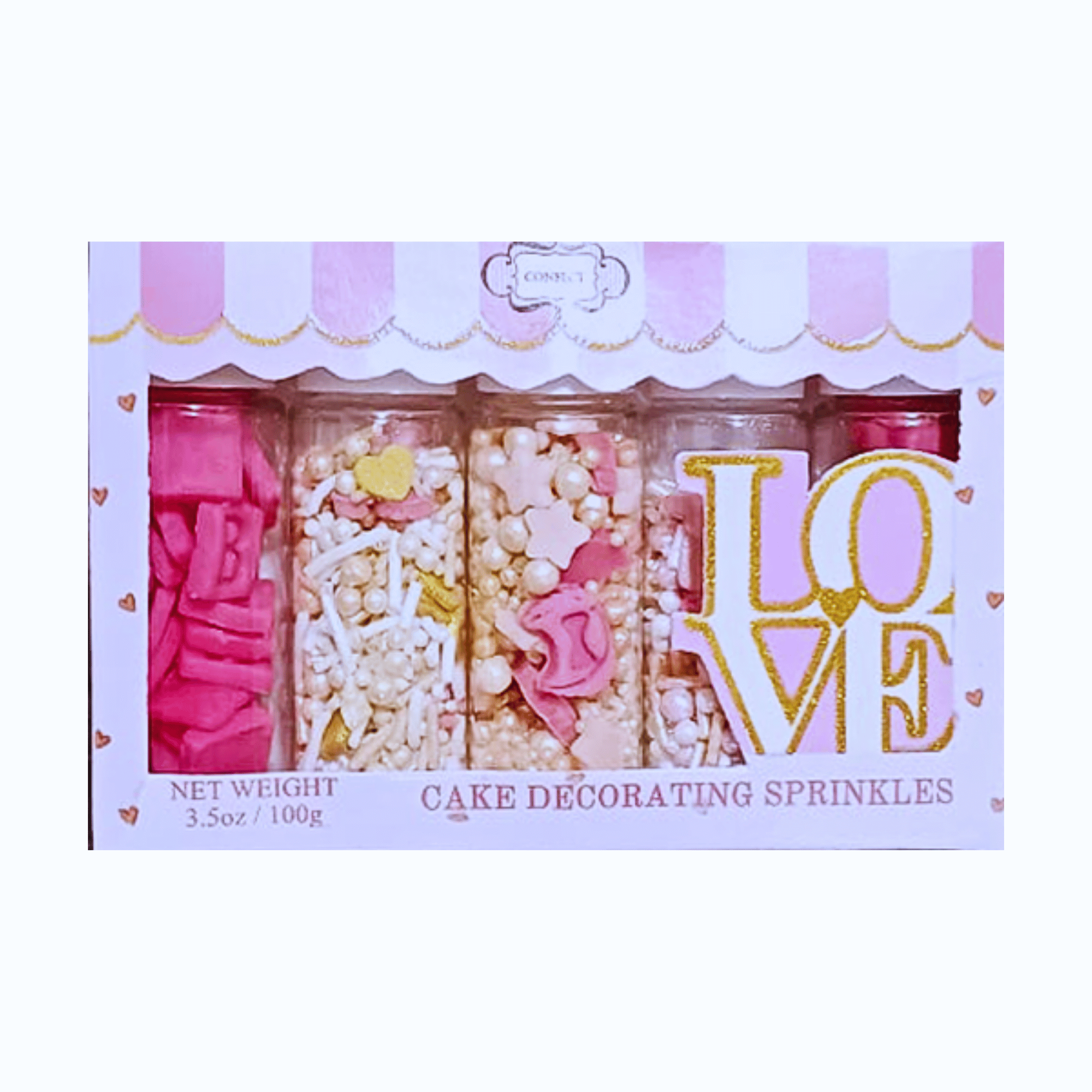 confect girls baby shower sprinkles mix heart teddy baby feed bottle baby feet sprinkles pack of 5 baby shower 22