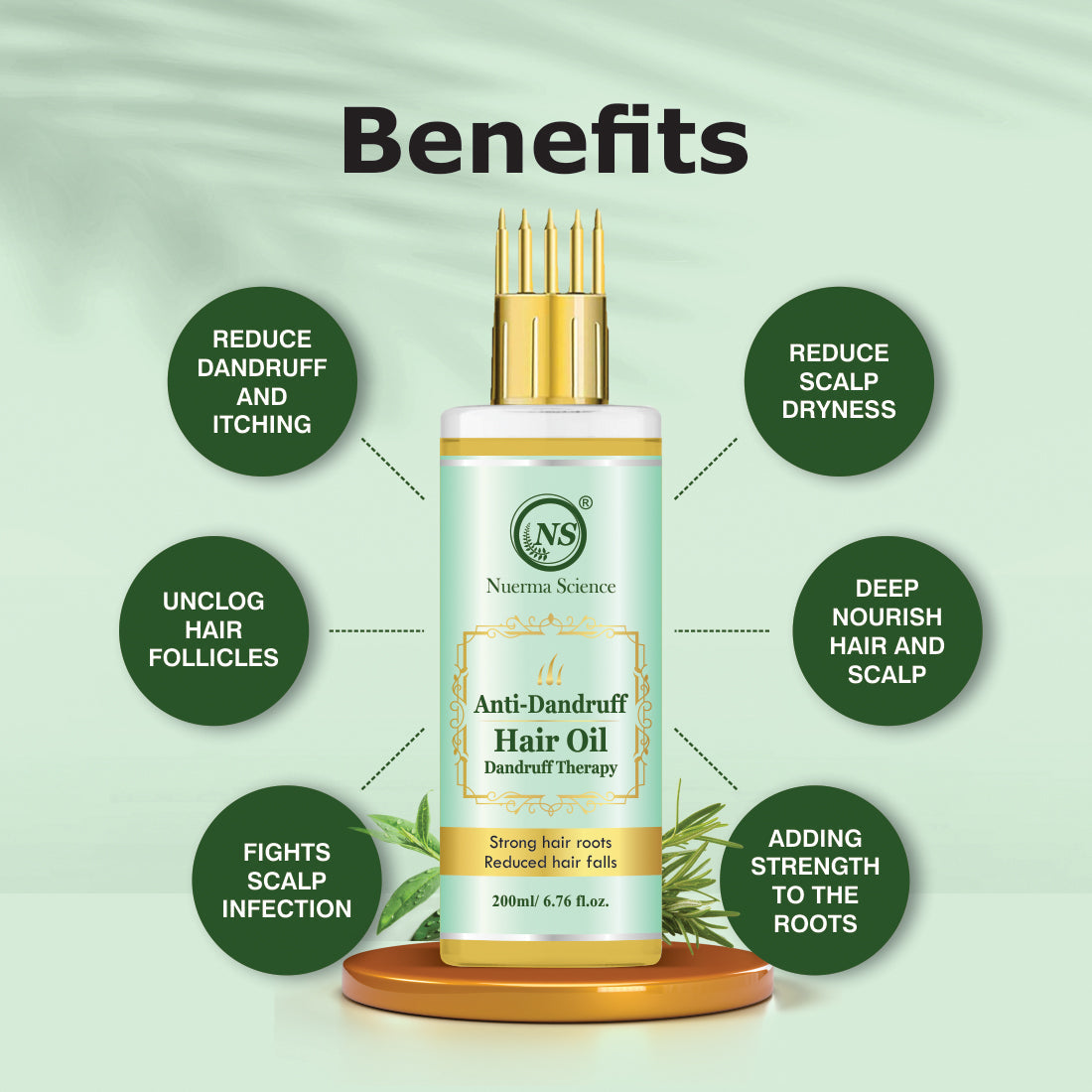 Nuerma Science Anti-Dandruff Hair Oil | Dandruff Relief & Scalp Rejuvenation