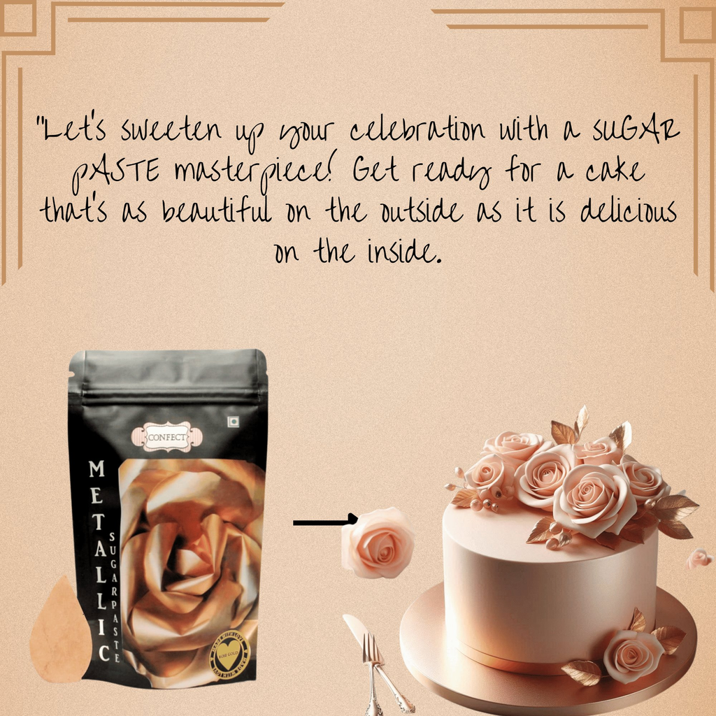 confect rose gold sugar paste br b 900 gms b