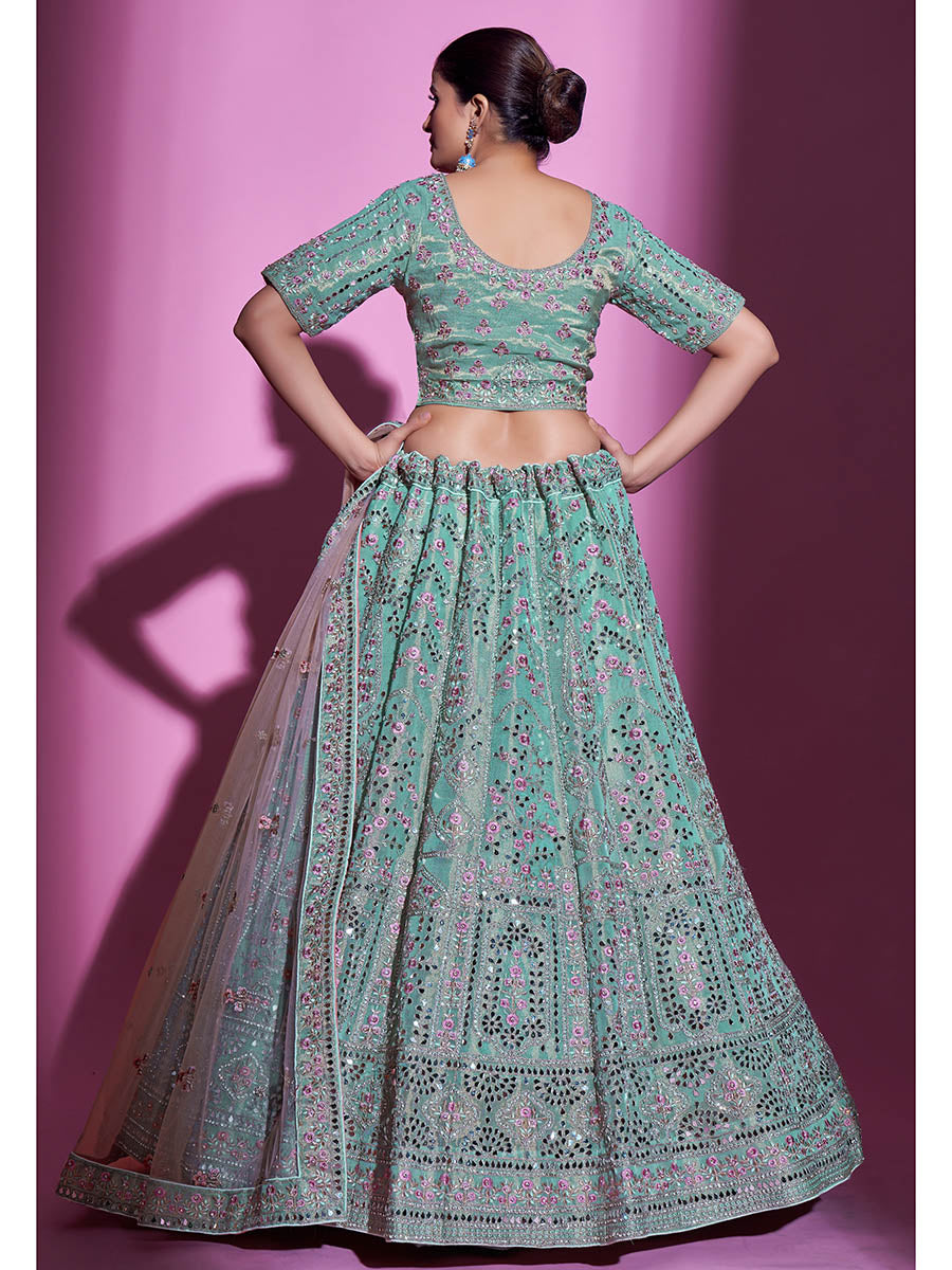 Myra Blue Gota Silk Embroidered Designer Lehenga Choli