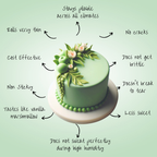 pea green fondant edible sugarpaste 1kg